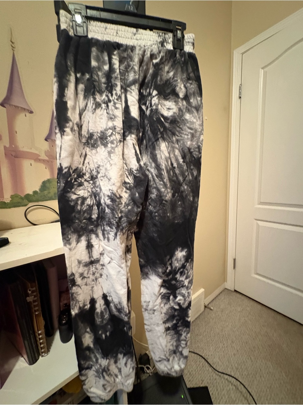Blue & White Tie-Dye sweatpants